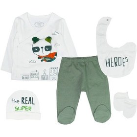 Resim Tongs Baby Hero 5'Li Zıbın Takım 0-3 Ay Hastane Çıkışı -Yeşil 