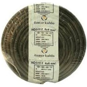 Resim Öznur 4x4 mm TTR Kablo 100 mt Siyah 