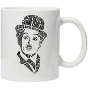 Resim Kupa Bardak Charlie Chaplin Tipografi 