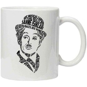 Resim Kupa Bardak Charlie Chaplin Tipografi 