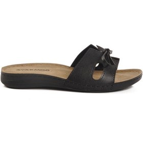 Resim Siyah İnce Taban Anatomik Kadın Terlik 11-367 Z Siyah 