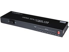 Resim Beek Bs-Vsp-Ha08Uh 4K Hdmi Video Çoklayıcı 3840 X 2160 Piksel Çözünürlük Hdcp 2.3 Metal Şasi Siyah 4K Hdmi Splitter 8 Ports (Bs-Uh08) 