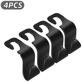 Resim 4 Adet Evrensel Oto Koltuk Kafalık Kanca Depolama Askı 