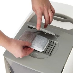 Resim Airsift Çift Etkili Hava Temizleme Pedi, 6'lı Paket - Çöp Kutusu Kokularını Körfezde Tutmak Için Iki Ortam Filtresi 