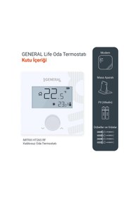 Resim General Mitra Ht26s Rf Kablosuz Oda Termostatı 