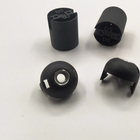 Resim Retro Vitrini Dekoratif Plastik E-27 Düz Geçmeli Duy Siyah (2 Adet) 