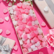 Resim 50/300/500 Adet Yaratıcı Pembe ve Beyaz Kalp Şekilli Köpük Hediye Kutuları, DIY Paketleme, Sevgililer Günü, Doğum Günü Hediyeleri, Parti Dekorasyonları İçin Mükemmel 