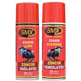 Resim SMX ZİNCİR TEMİZLEYİCİ 200 ml \u002F SMX ZİNCİR YAĞLAYICI 200 ML 