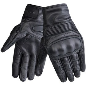 Resim Vexo Contra Air Yazlık Deri Motosiklet Eldiveni Siyah 