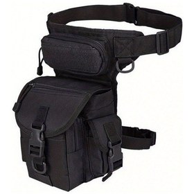 Resim Tcherchı Motosiklet Yarışı İçin 1 Parça Açık Hava Uyluk Çantası Siyah 