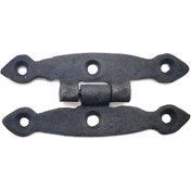 Resim Skygo Antika Tarz Dekoratif Pirinç Dar Menteşe - 75x39 mm, Oksit 