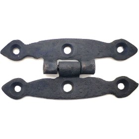 Resim Skygo Antika Tarz Dekoratif Pirinç Dar Menteşe - 75x39 mm, Oksit 