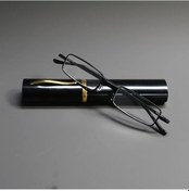 Resim Willowhaven Siyah +1.50 Metal Çerçeve Kalemlikli Zarif Ultra İnce Okuma Gözlüğü 