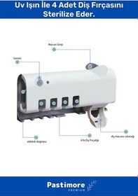 Resim Pratik Usb Şarjlı ve Güneş Enerjili Otomatik Diş Macunu Sıkacağı 4 Adet Diş Fırçalığı Tutucu Diğer 