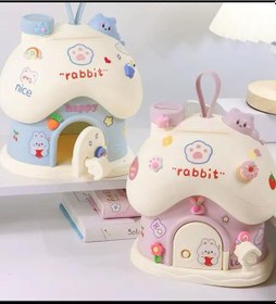 Resim Mantar Ev Kumbara - Mavi 