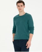 Resim Pierre Cardin Erkek Yeşil Triko Kazak 50270179-vr054 Yeşil 