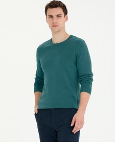 Resim Pierre Cardin Erkek Yeşil Triko Kazak 50270179-vr054 Yeşil 