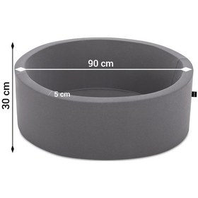 Resim 85x30 Cm Sünger Top Havuzu Gri 