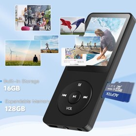 Resim A02 A20 MP3 Çalar, 1.8 İnç TFT Ekran, 70 Saat Oynatma, FM Kayıtlı 