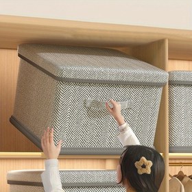 Resim Çoklu Boyutlarda Mevcut Ekstra Büyük Üst Üste Konulabilir Düzenleyici - Çok Fonksiyonlu ve Yer Tasarruflu, Gardırop, Yatak Odası, Mutfak İçin Uygun | Oyuncaklar, Kitaplar, Giysiler ve Yatak Örtüsü için İdeal Seçim 