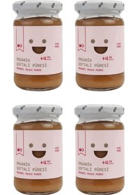 Resim 4'lü Organik Şeftali Püresi 100 G +4 Ay 