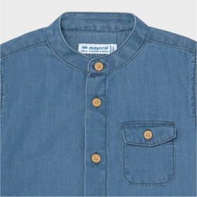 Resim Mayoral Erkek Bebek Kısa Kol Denim Gömlek 1116 