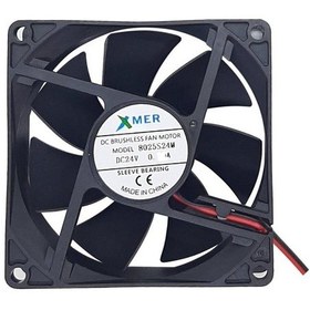 Resim 80x80x25mm 24v 0.20a 2p Xmer Fan-3851 