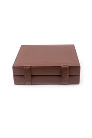 Resim Onywatch Reverso Çoklu Saat Kutusu - Genuine Leather Watch Box Watch Case 