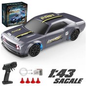Resim 1:43 4wd Rc Drift Araba 2.4g Yüksek Hızlı Dört Tekerlekten Çekiş Uzaktan Gri Gri 