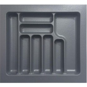 Resim Starax 2287 54-49 Cm Gri Plastik Kaşıklık 8 Gözlü S-2287-g 