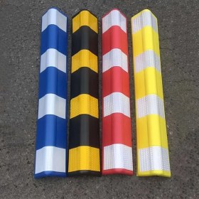 Resim Willowhaven Sarı Beyaz 31.5in Reflektif Köşe Koruyucu Park Depo Alışveriş Merkezi Güvenlik Bant 