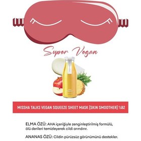 Resim Missha Pürüzsüz Görünüm Veren Vegan Uyku Maskesi 10g Talks Vegan Pocket Sleeping Mask (Skin Smoother) 