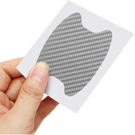 Resim kurt reklam Karbon Kapı Kolu Koruma Yapıştırma 4 Adet 