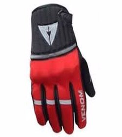 Resim Venom 9015 Soft Shell Motosiklet Eldiveni Kırmızı 