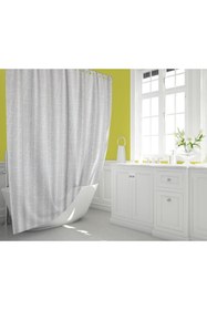 Resim Zethome Banyo Perdesi 1x120x200 Tek Kanat Duş Perdesi Halka Hediyeli 3182 