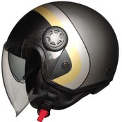 Resim Free-M 612 Half Moon Açık Motosiklet Kask Gri Siyah 