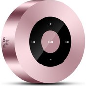 Resim Mufunye Taşınabilir Mikrofonlu Rose Gold Mini Bluetooth Hoparlör: Dokunmatik Ekran, Hd Ses, Hızlı Şarj 