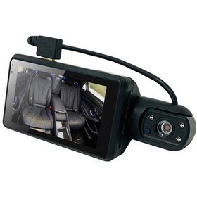 Resim Springsun Siyah 3" Ekran Araç Geri Görüş Kamerası - 1080p Ön + 720p İç Kamerası, Gece Görüşü, Park Monitörü, Açısını Ayarlayabilir Lens, Yerleşik Pil 