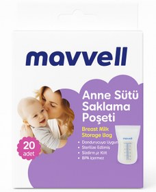 Resim FeyzaDesign Pratik ve Sağlıklı Süt Saklama Poşeti 20'li Paket 