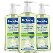 Resim Biobaby Ultra Hassas Bebek & Çocuklar İçin Saç ve Vücut Şampuanı 3x500ml 