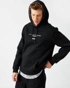 Resim Baskılı Kapşonlu Sweatshirt Şardonlu 