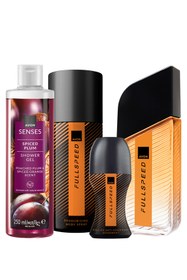 Resim Avon Full Speed Erkek Parfüm Deodorant Rollon Ve Duş Jeli Dörtlü Paket 