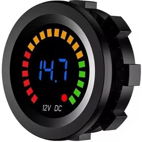 Resim Powermaster IC-230E 6-18 Volt Voltmetre Pano Tipi Akü Göstergeli 28 mm 