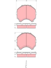 Resim Trw Gdb3254 Fren Balatasi On (139MM) E2000 E2200 07- (TAMİR TAKİM KİT) (WF114251) 