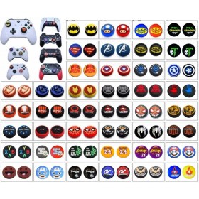Resim Byoztek Desenli Xbox One-Xbox S-Xbox x Ps4 Ps5 Analog Koruyucu Silikon Pad Uyumlu 