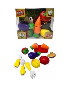 Resim Birlik Meyve Sebze Kesme 16 Parça Oyun Seti 