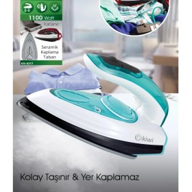 Resim Taşınabilir Seyahat Ütüsü, Pratik ve Hafif, Şık Mavi Renkli Ürün. 