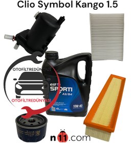 Resim Renault Clio Symbol 1.5 Dci Filtre Bakim Set Elf Sport... 412651132 
