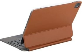 Resim Ipad (A16) 11inç 10.nesil 2022/2025 Uyumlu Magic Uyumlu Touchpad Işıklı Klavyeli Kılıf A3355 (Kahverengi) 