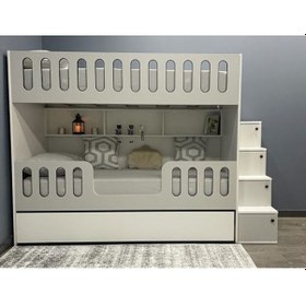 Resim Astana %100 Mdf Yavrulu Seyyar Merdivenli Ranza Gb2 